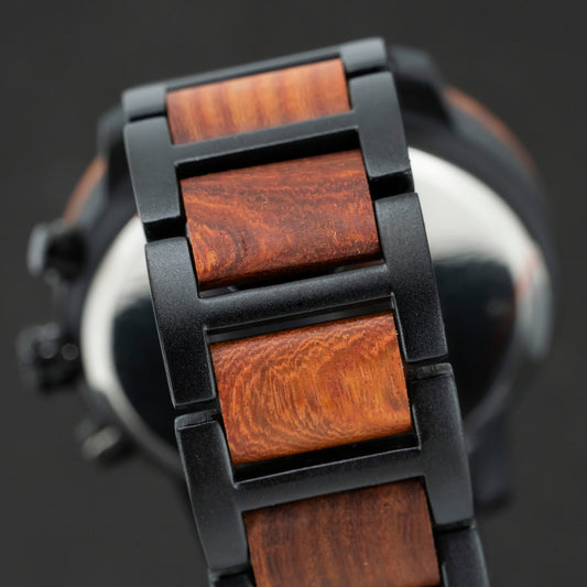 Contrast - Uurwerk houten horloge voor heren - TimberWood